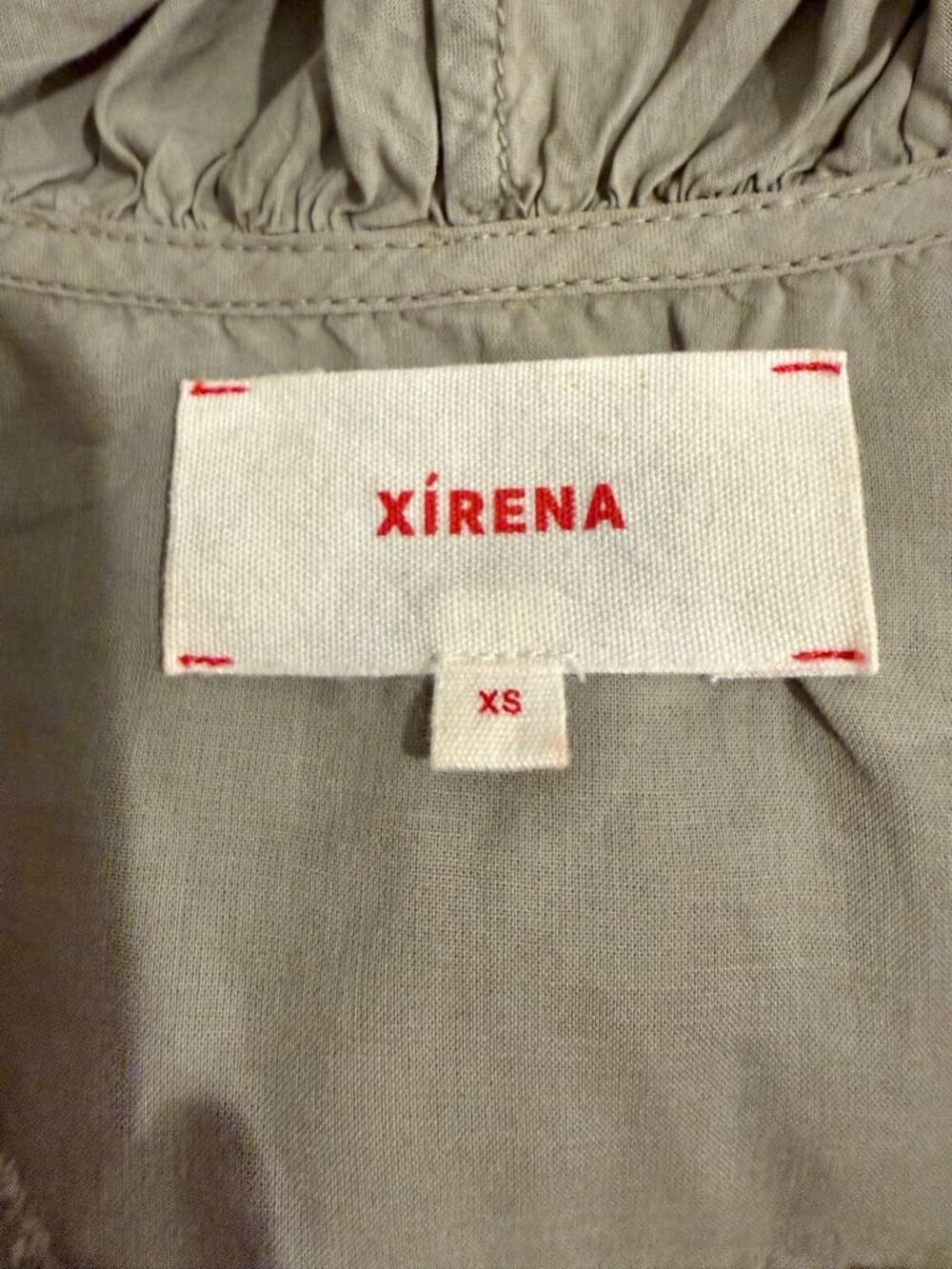 Xirena Kayde Shirt in Parchment Ruffles - Size XS - Picture 4 of 7